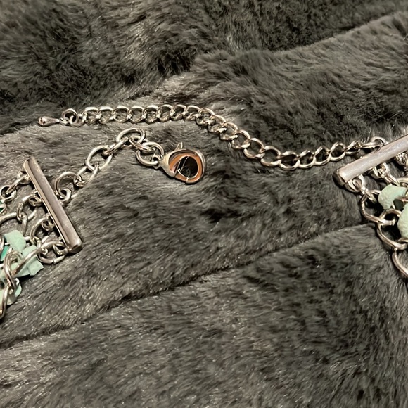 Teal Statement Necklace - Picture 3 of 4